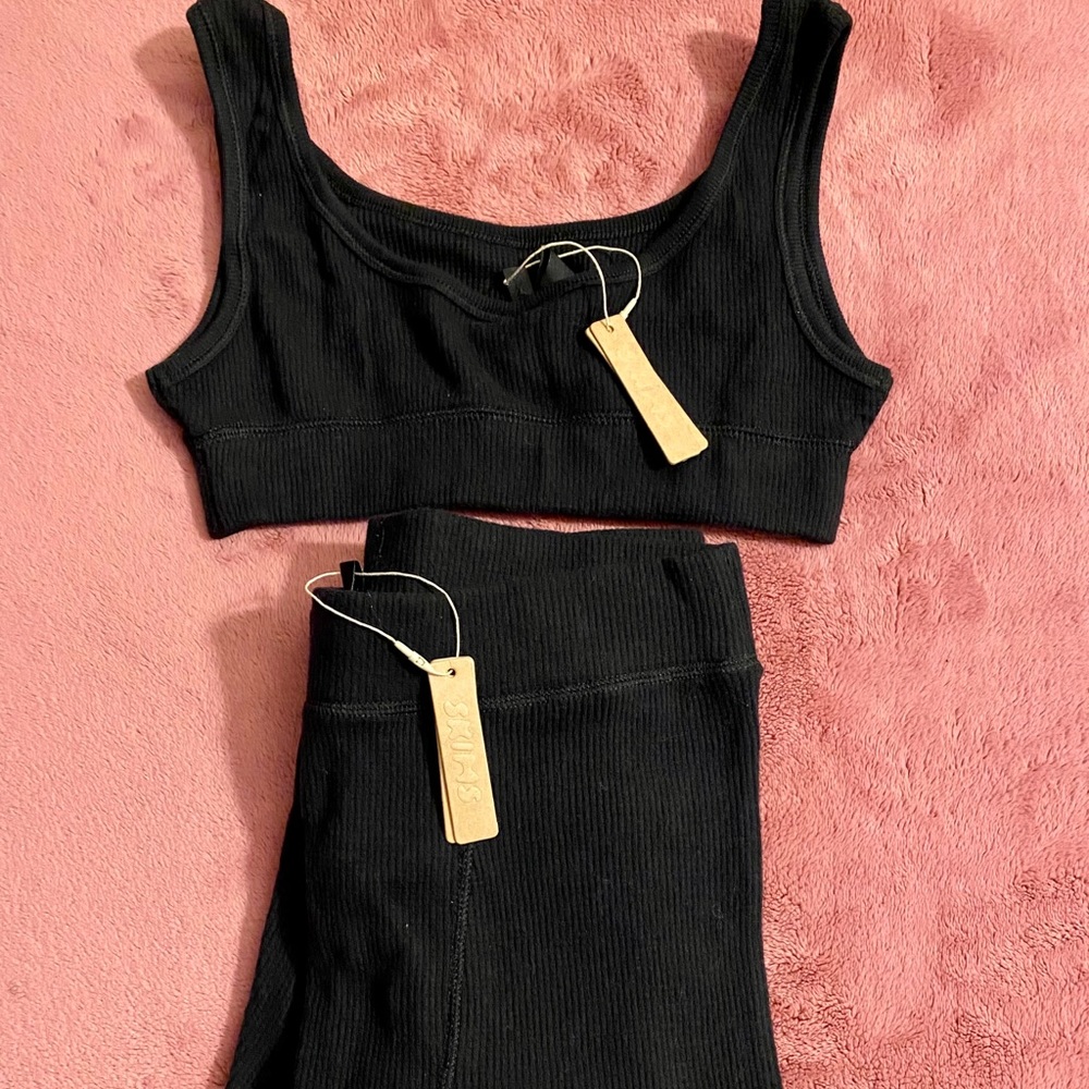 Skims Waffle Knit Lounge Set